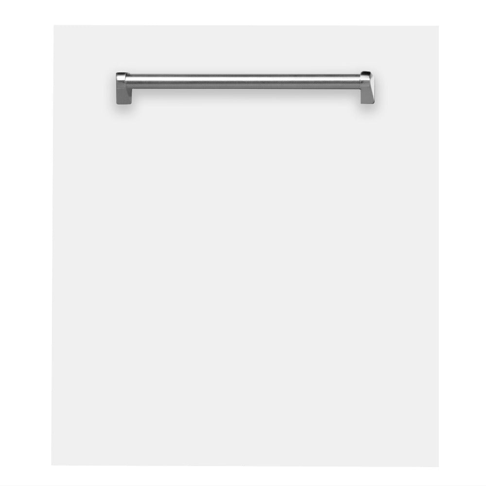 ZLINE Classic 24-Inch Top Control Built-In Dishwasher, White Matte Panel, Traditional Handle, 52 dBA, DW-WM-24 - product image 1