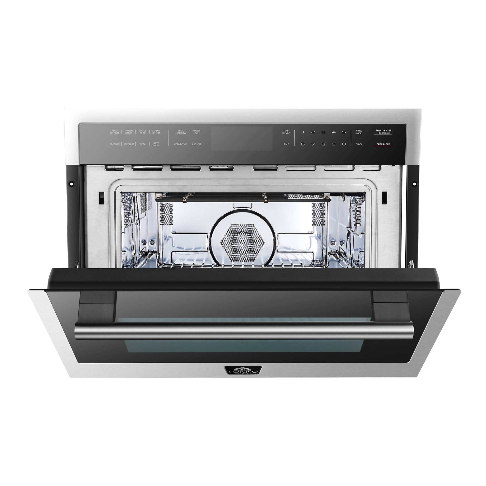 FORNO Oliena 24" 1.6 cu.ft Built-In Microwave Oven in Stainless Steel, FMWDR3093-24 - product image 5