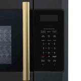FORNO Fornace 30" 1.5 cu. ft. 300 CFM Over The Range Microwave in Black with Antique Brass Accents, FOTR3038-30BLK - product image 6