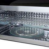 FORNO Fornace 30" 1.5 cu. ft. 300 CFM Over The Range Microwave in Black with Antique Brass Accents, FOTR3038-30BLK - product image 7