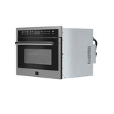 FORNO Oliena 24" 1.6 cu.ft Built-In Microwave Oven in Stainless Steel, FMWDR3093-24 - product image 8