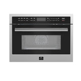FORNO Oliena 24" 1.6 cu.ft Built-In Microwave Oven in Stainless Steel, FMWDR3093-24 - product image 1