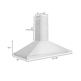 ZLINE 48 in. Convertible Vent Wall Mount Range Hood in Stainless Steel, KB-48 - product image 3