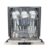 ZLINE Classic 24-Inch Top Control Built-In Dishwasher, Satin Stainless Steel Panel, Traditional Handle, 52 dBA, DW-SN-H-24 - product image 4