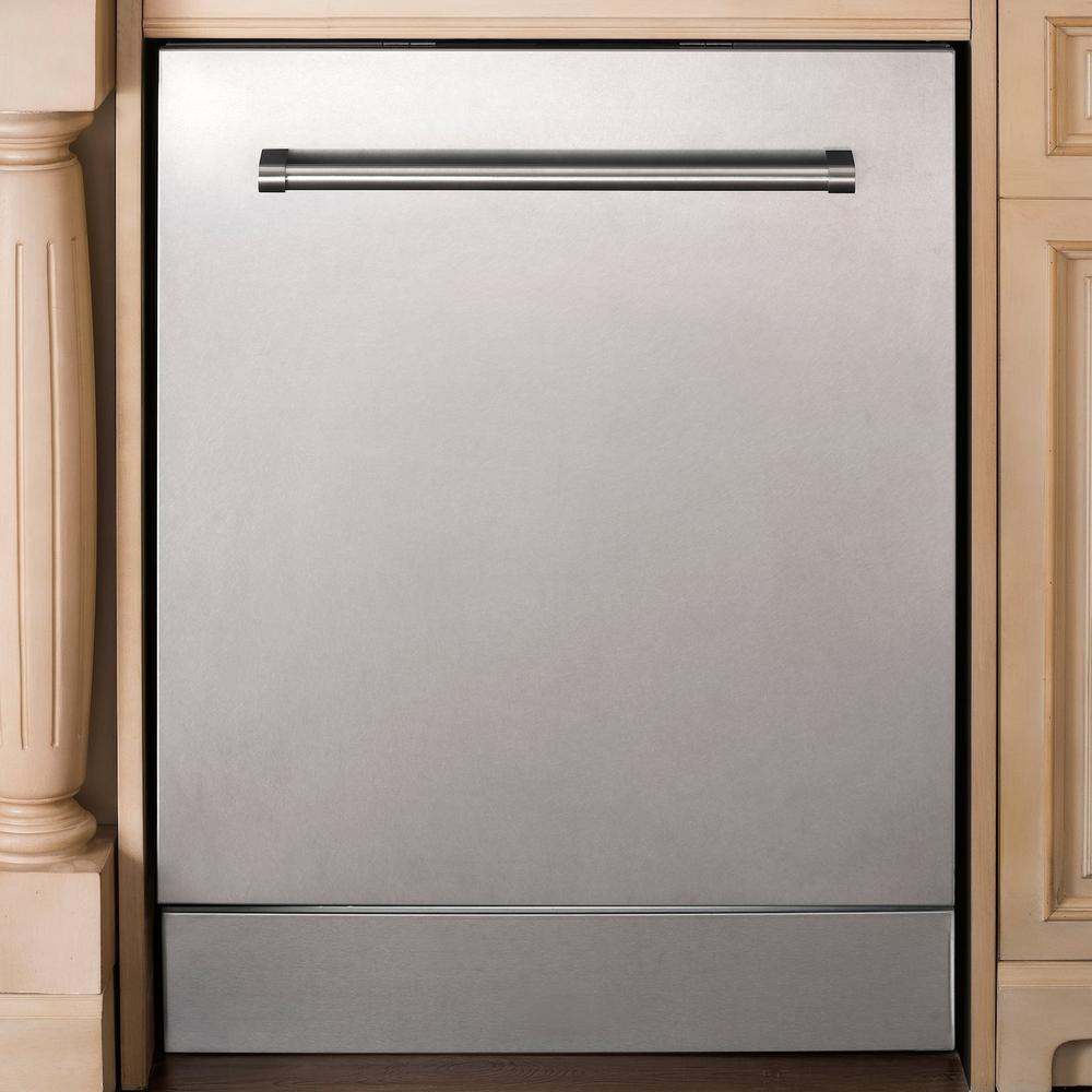 ZLINE Classic 24-Inch Top Control Built-In Dishwasher, Satin Stainless Steel Panel, Traditional Handle, 52 dBA, DW-SN-H-24 - product image 2