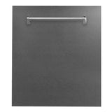 ZLINE Classic 24-Inch Top Control Built-In Dishwasher, Satin Stainless Steel Panel, Traditional Handle, 52 dBA, DW-SN-H-24 - product image 1