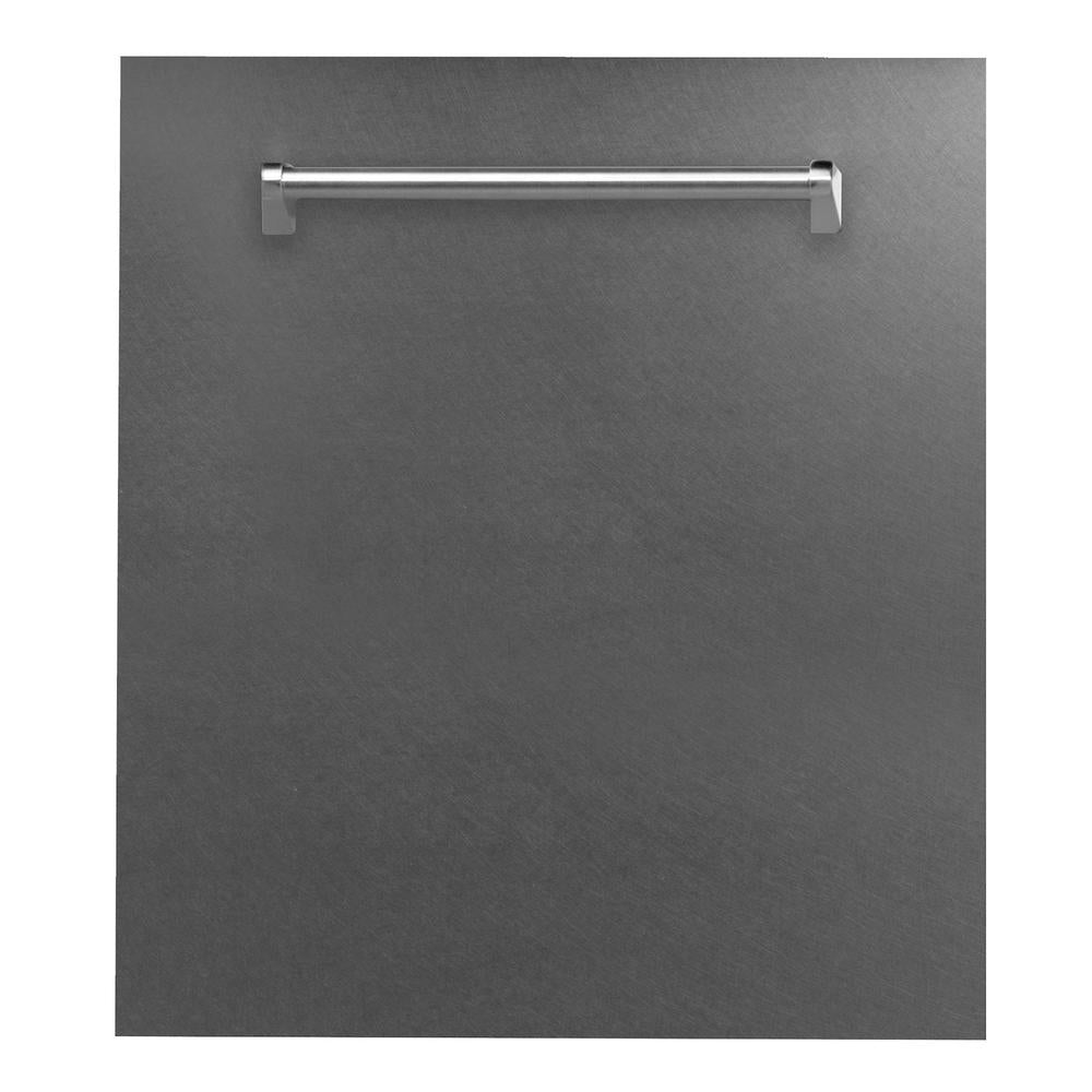 ZLINE Classic 24-Inch Top Control Built-In Dishwasher, Satin Stainless Steel Panel, Traditional Handle, 52 dBA, DW-SN-H-24 - product image 1