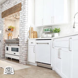 ZLINE Classic 24-Inch Top Control Built-In Dishwasher, White Matte Panel, Traditional Handle, 52 dBA, DW-WM-24 - product image 7
