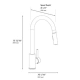 ZLINE Rubicon Pull Down Single Handle Kitchen Faucet in Matte Black, RBCN1-KF-MB - product image 12