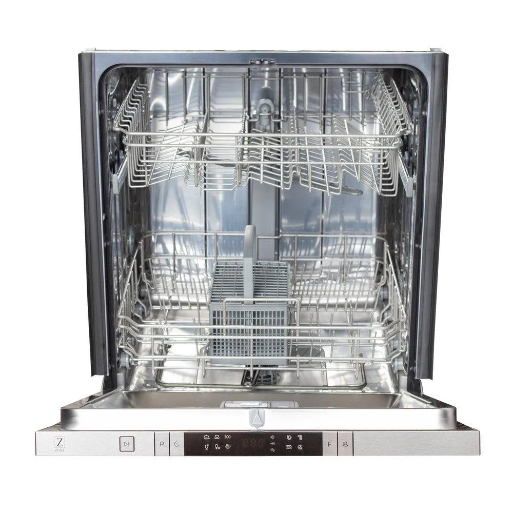 ZLINE Classic 24-Inch Top Control Built-In Dishwasher, Blue Matte Panel, Modern Handle, 52 dBA, DW-BM-H-24 - product image 4
